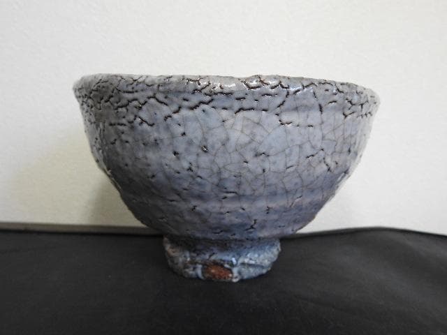 玉隆山　吉田萩苑造　萩茶碗　共箱　MA489