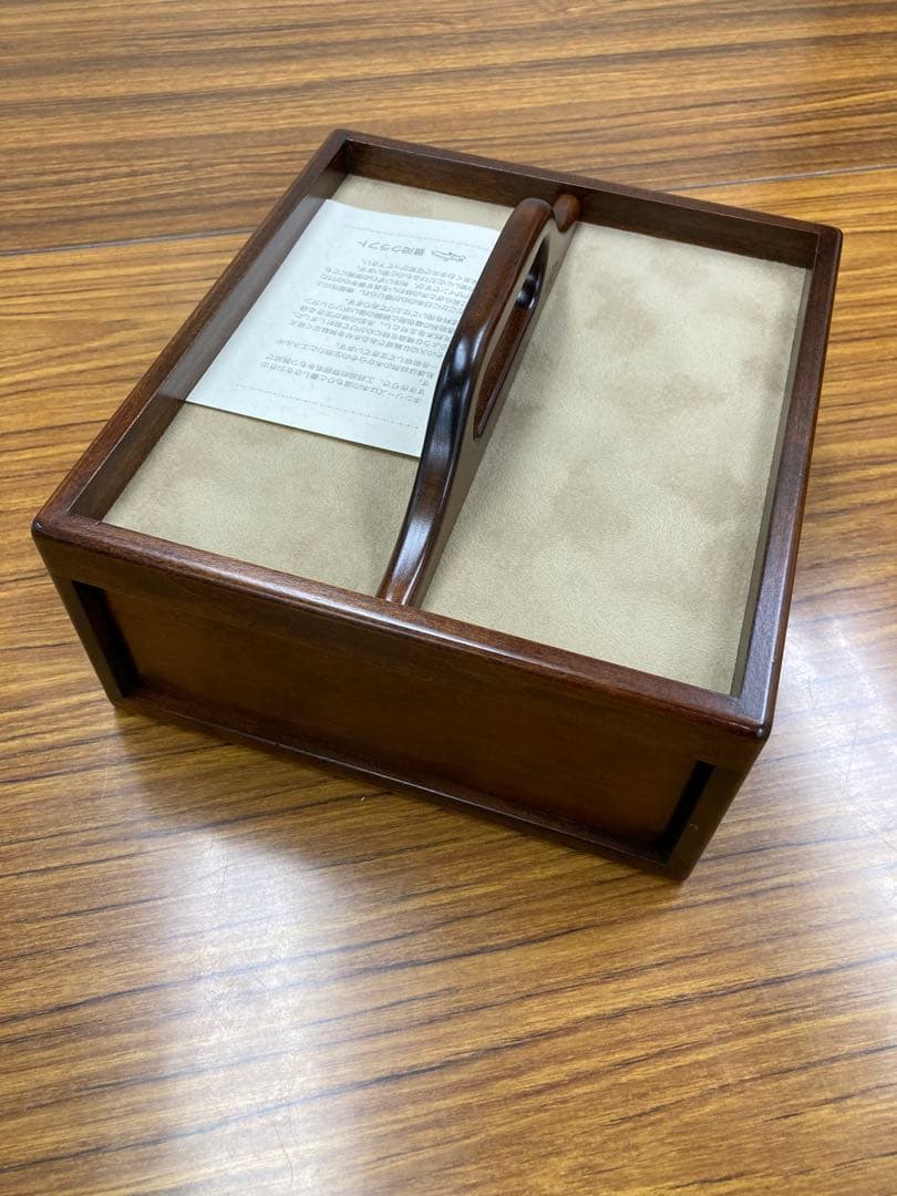 豊岡クラフト ハンドルケースＬ　整理箱 引き出し付 天然木 卓上収納 日本製