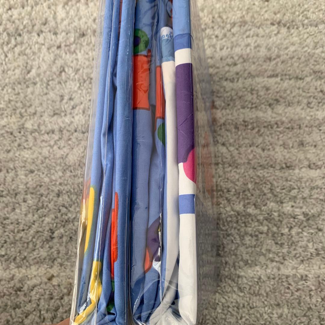 未使用　マリメッコ pikku キッズ　掛けカバー&敷きカバーのセット　車