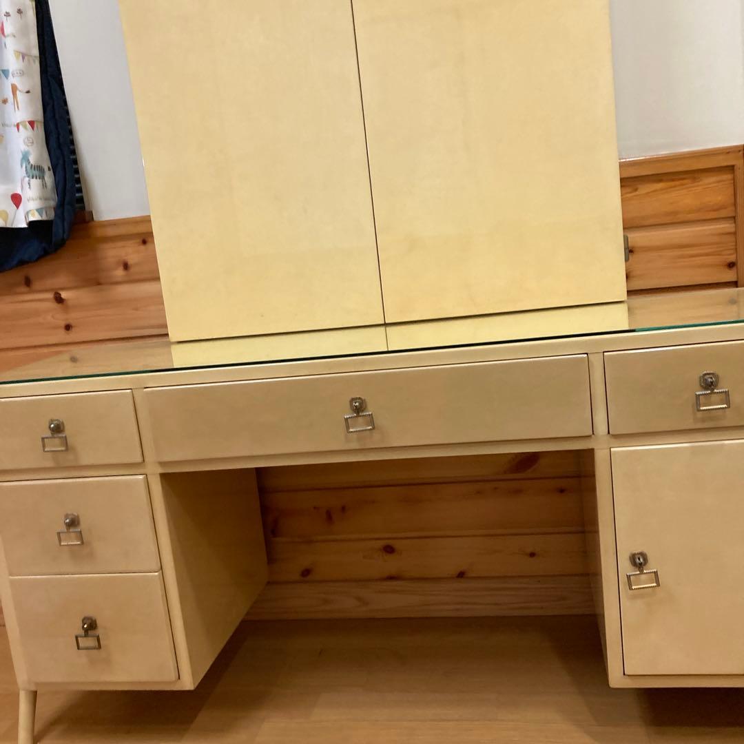 アルド　トゥーラ　ALDO TURA 山羊革　ドレッサー　三面鏡