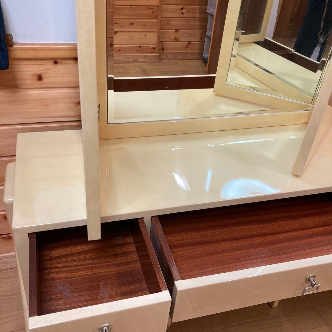 アルド　トゥーラ　ALDO TURA 山羊革　ドレッサー　三面鏡