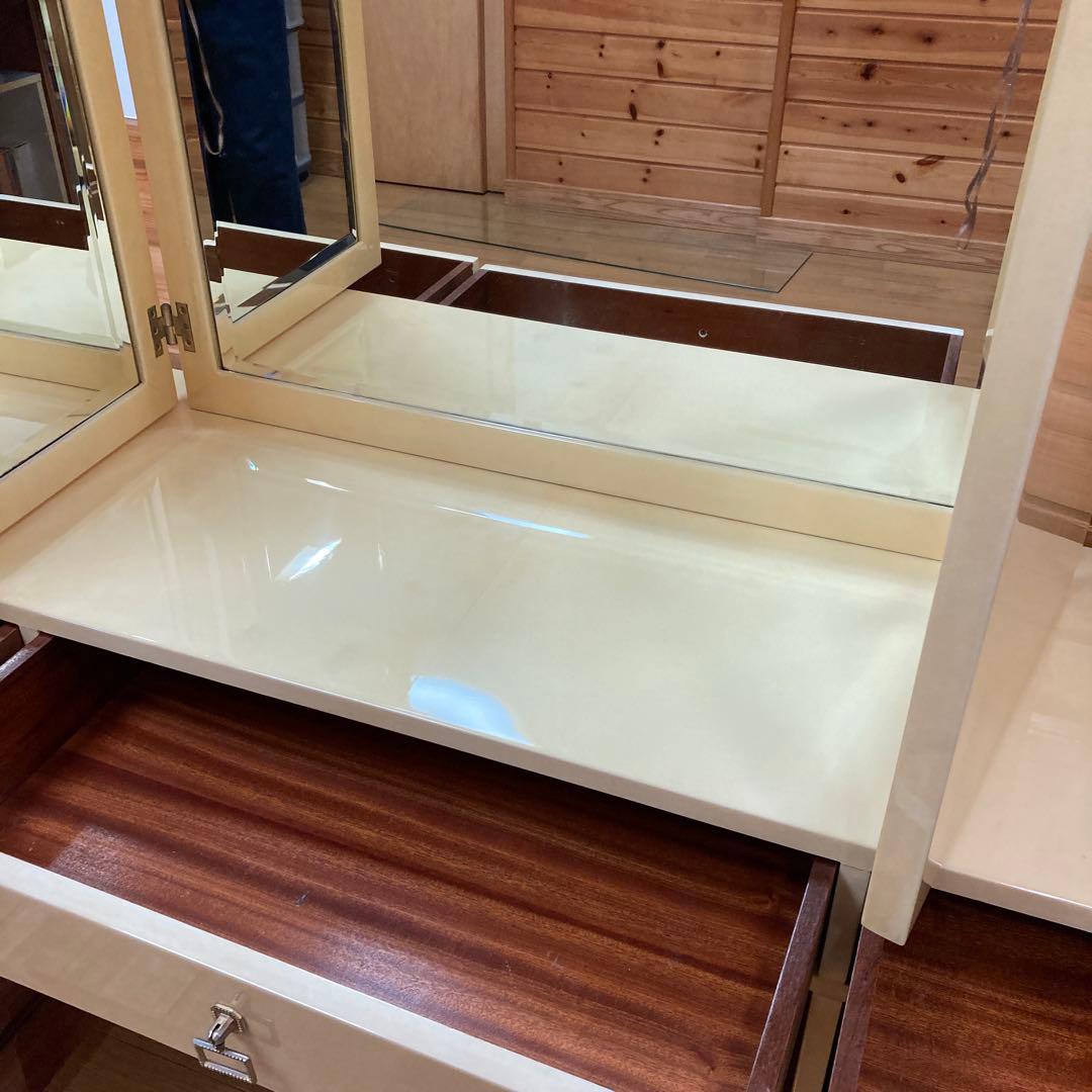 アルド　トゥーラ　ALDO TURA 山羊革　ドレッサー　三面鏡