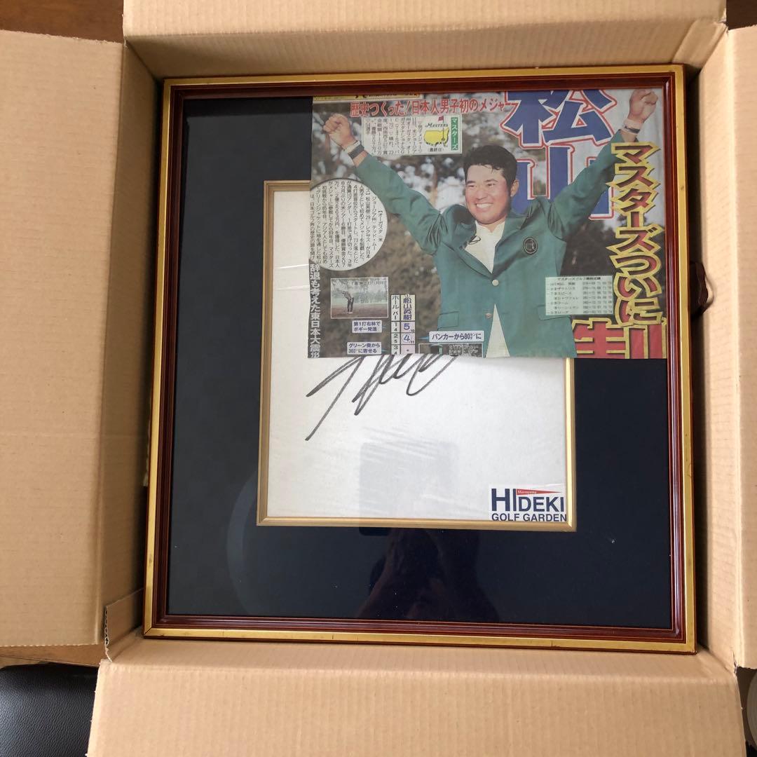 早い者勝ち　松山英樹直筆サイン　美品　アメリカツアー　11勝