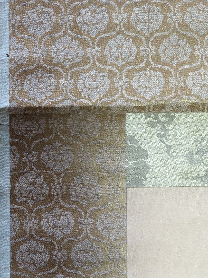 ♦犬と椿図 絹本水墨画 墨彩画 掛け軸？円山派 明治時代 鹿角古美術骨董品