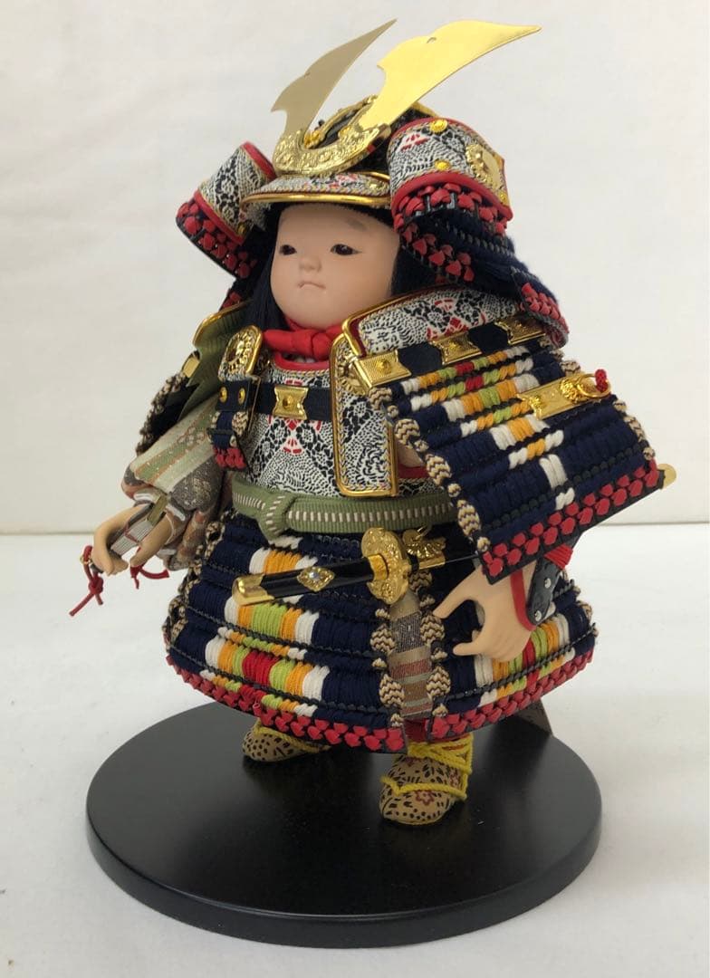 値下げしました五月人形　大将人形　鉄平　松崎幸一光作　おぼこ大将