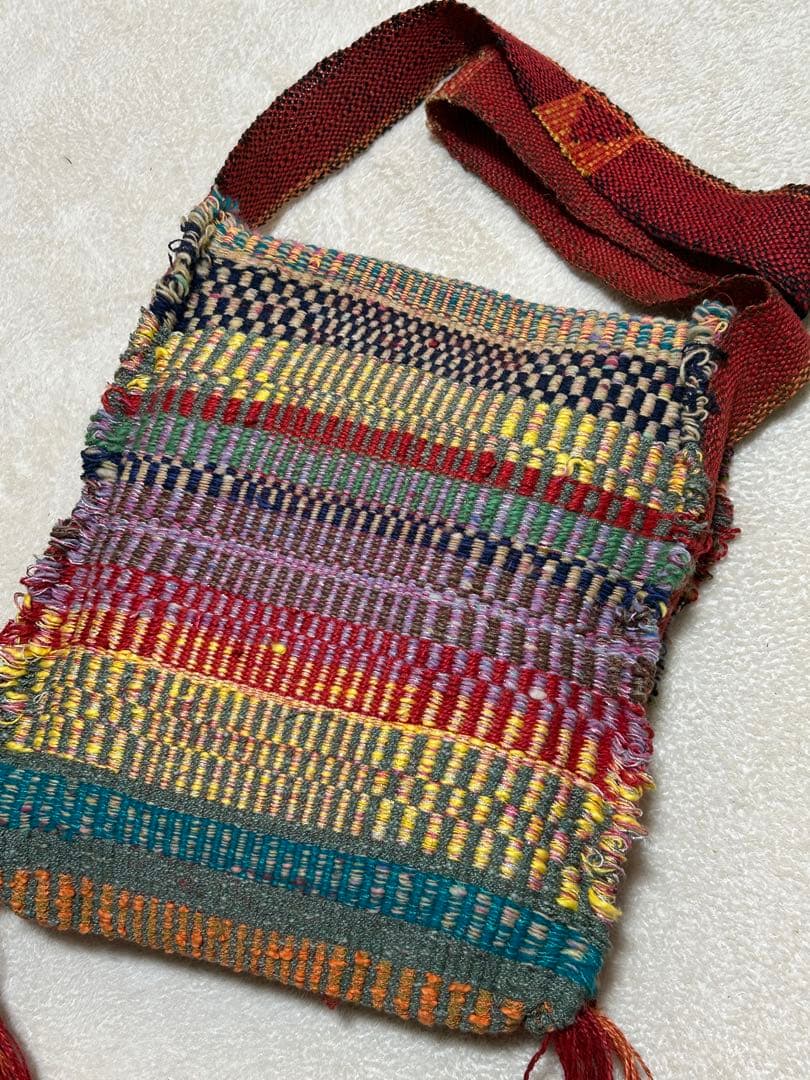 さをり織りショルダーバック
