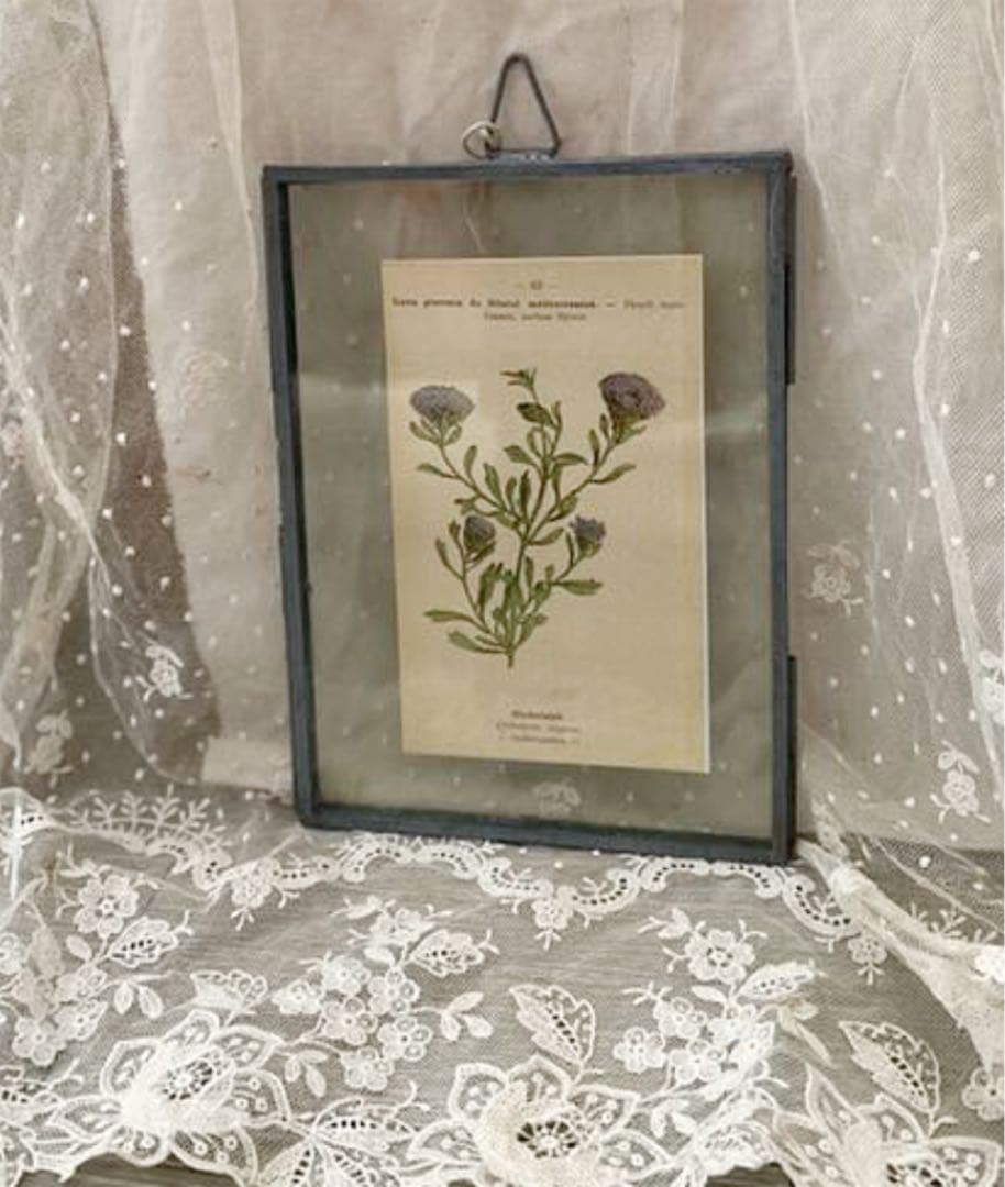 グラッシュマン❤壁掛けガラスフォトフレーム・M❤アイアン