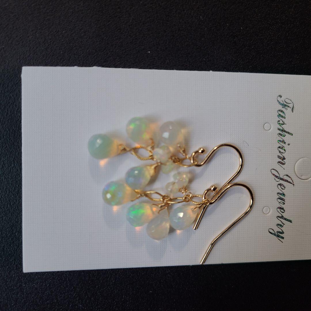 【1204】ピアス プレシャスオパール※極上