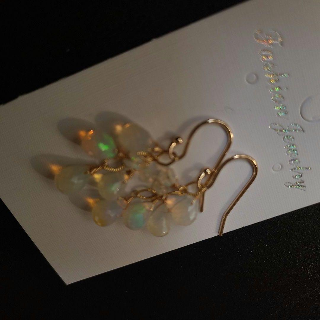 【1204】ピアス プレシャスオパール※極上