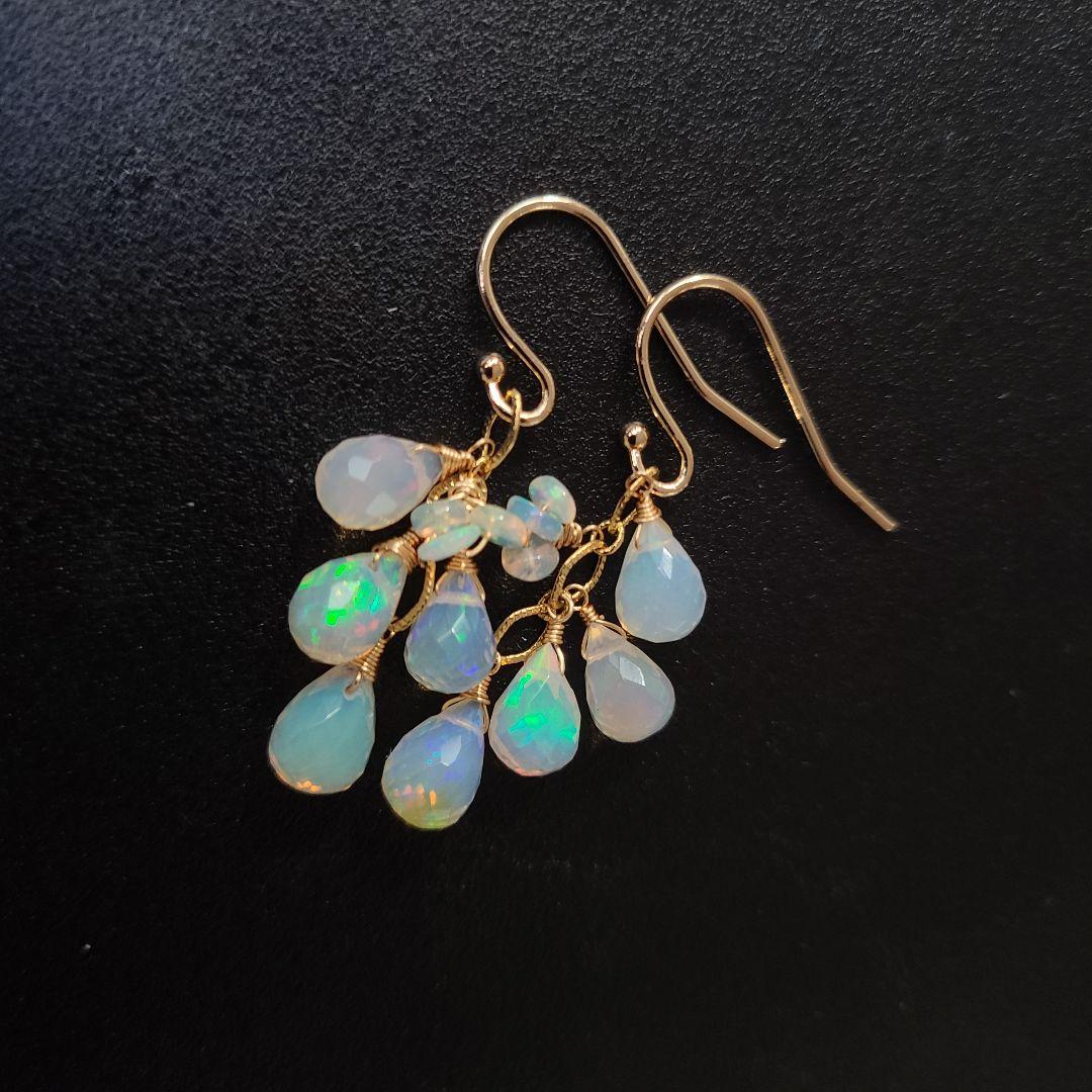 【1204】ピアス プレシャスオパール※極上