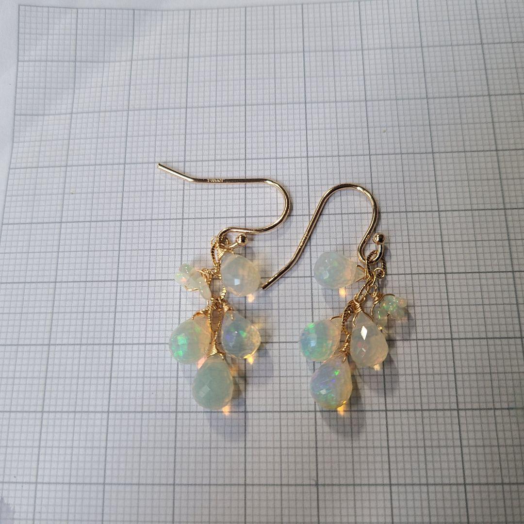 【1204】ピアス プレシャスオパール※極上