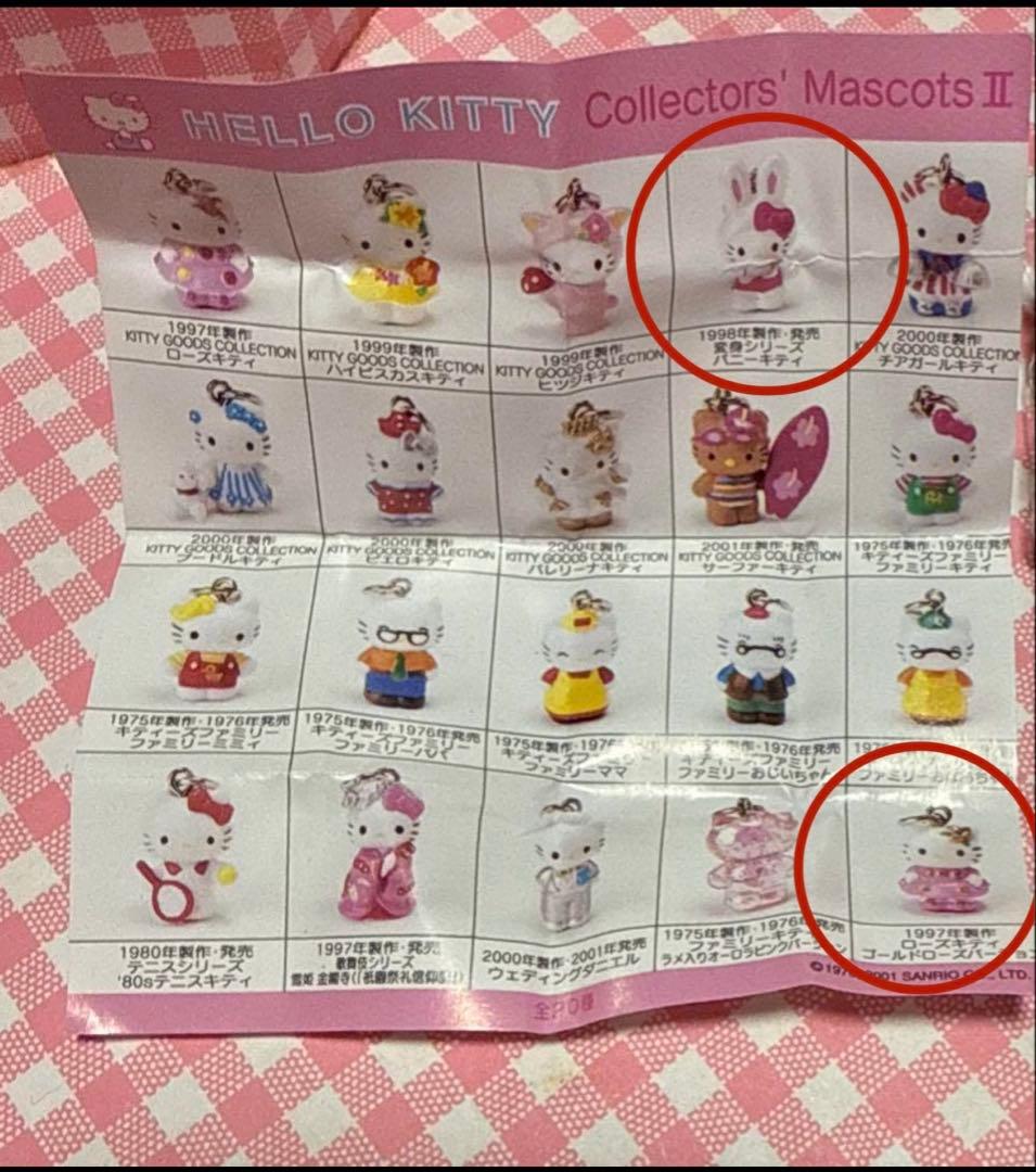 ハローキティマスコットコレクションII 【バニー&ローズキティ】