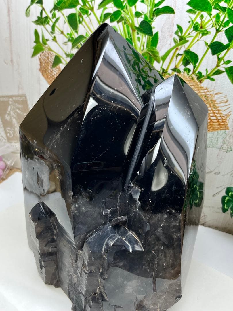 極上✨超特大　モリオン　ツインポイント　マダガスタル産　約6.6キロ⭐️1436