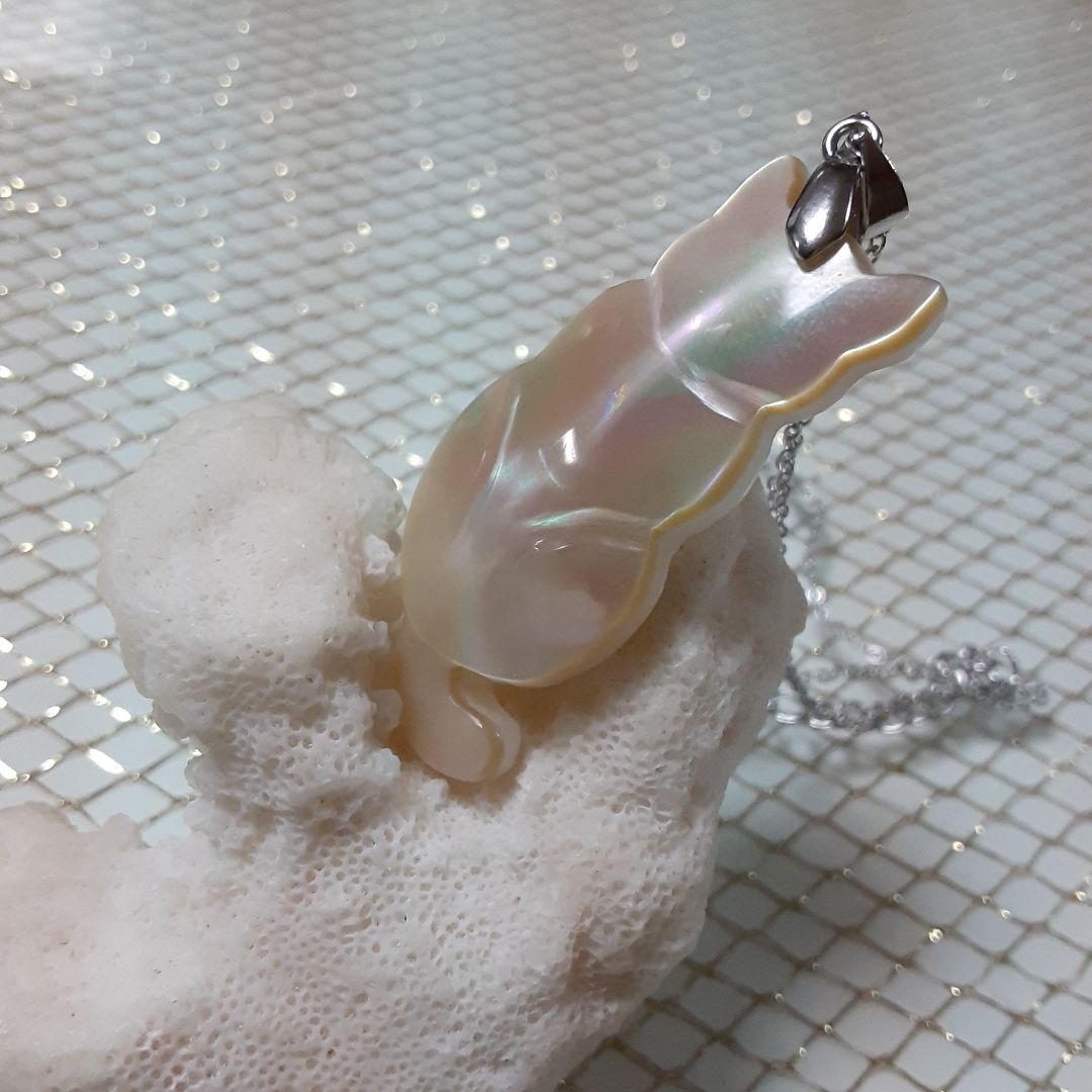 夜光貝　(ほたるガラスカフェ結様。お取引き中)　4点セット『馬/猫×2/亀』