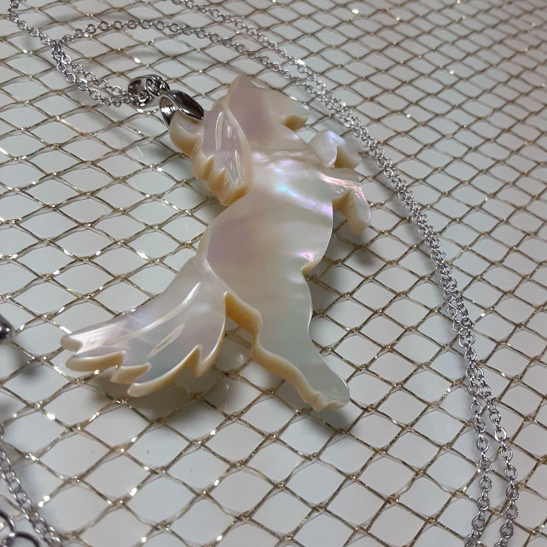 夜光貝　(ほたるガラスカフェ結様。お取引き中)　4点セット『馬/猫×2/亀』