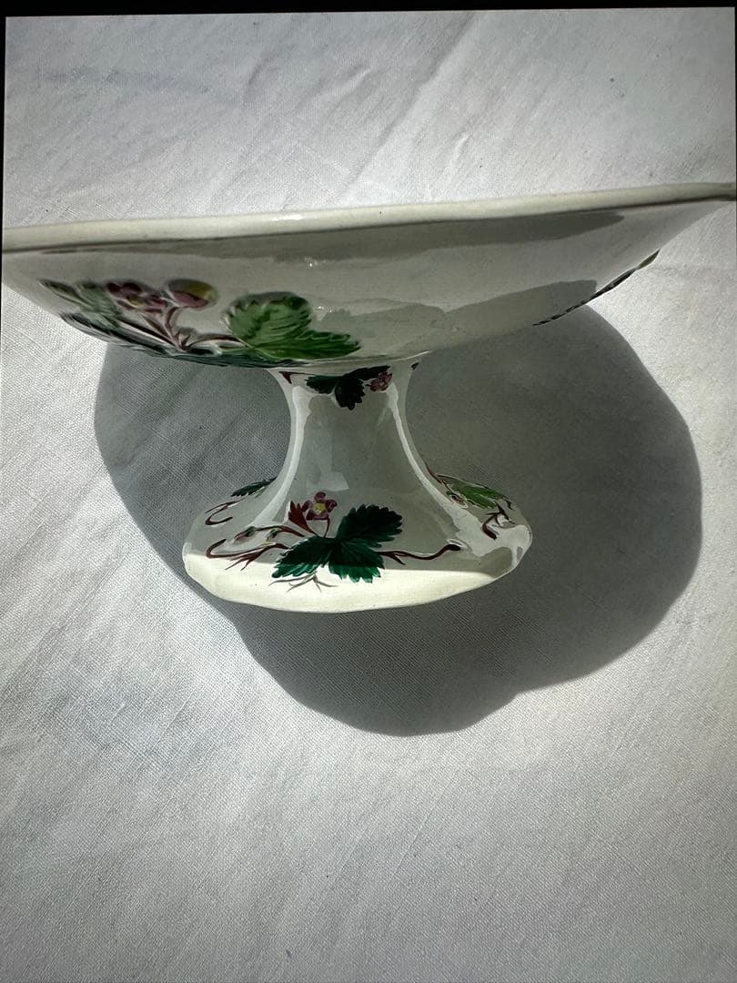 クレイユモントロー Fraise フランスアンティーク　コンポティエ　Ⅱ