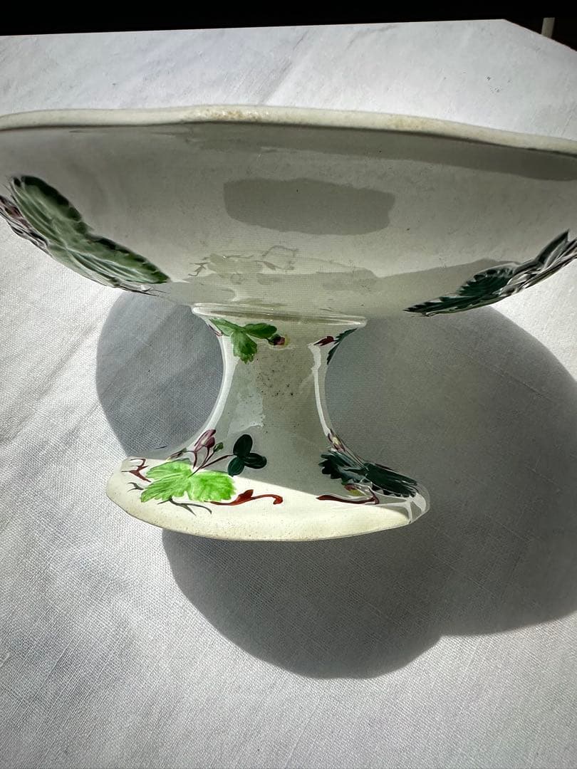 クレイユモントロー Fraise フランスアンティーク　コンポティエ　Ⅱ