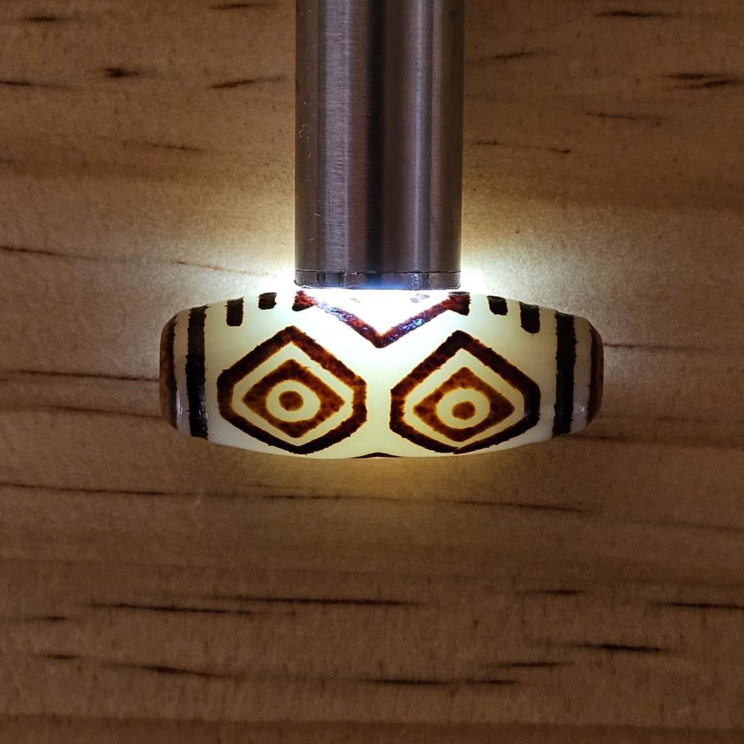 龍眼天珠 白玉髄龍眼 【極希少】ルチルブレスレット