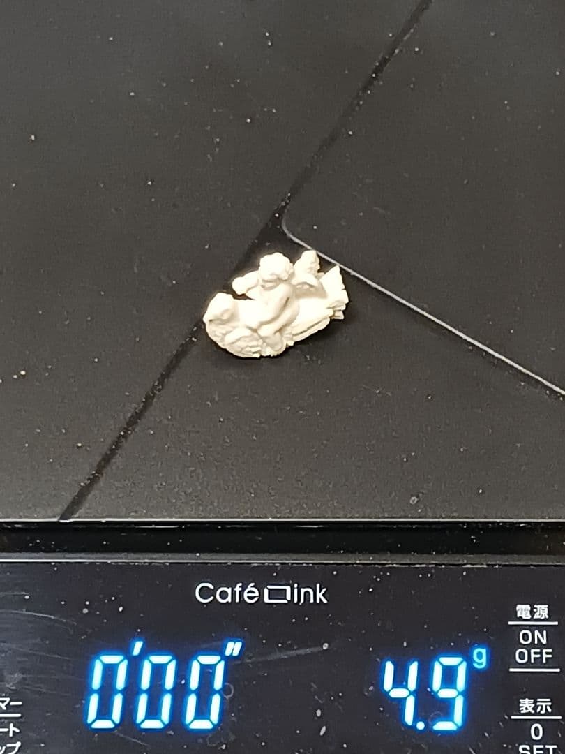 天使　エンジェル　鳩　はと　彫刻　根付　天然素材