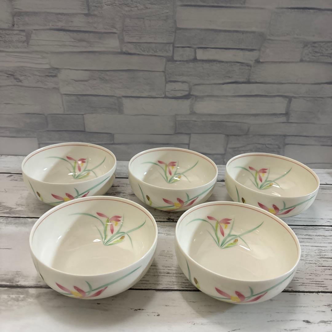 新品未使用】香蘭社 金彩小鉢揃 5客セット 昭和レトロ 最終お値下げ