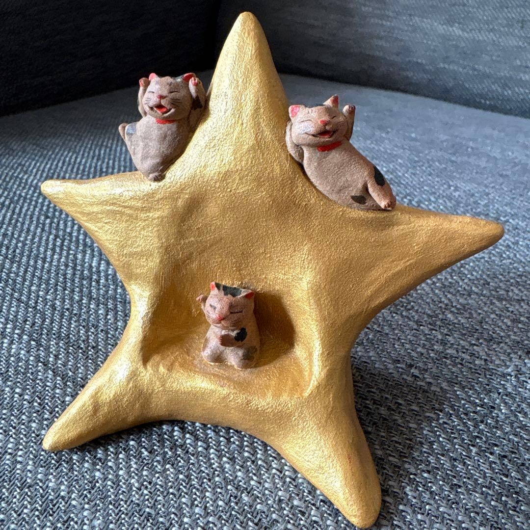 超レア！現在制作なし！もりわじんさん　本焼き作品　１点もの　招き猫