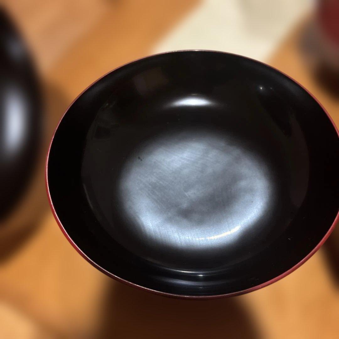 浄法寺塗 蓋付き椀 5客揃 本漆 水目桜 堅木取り 工房大島 共箱