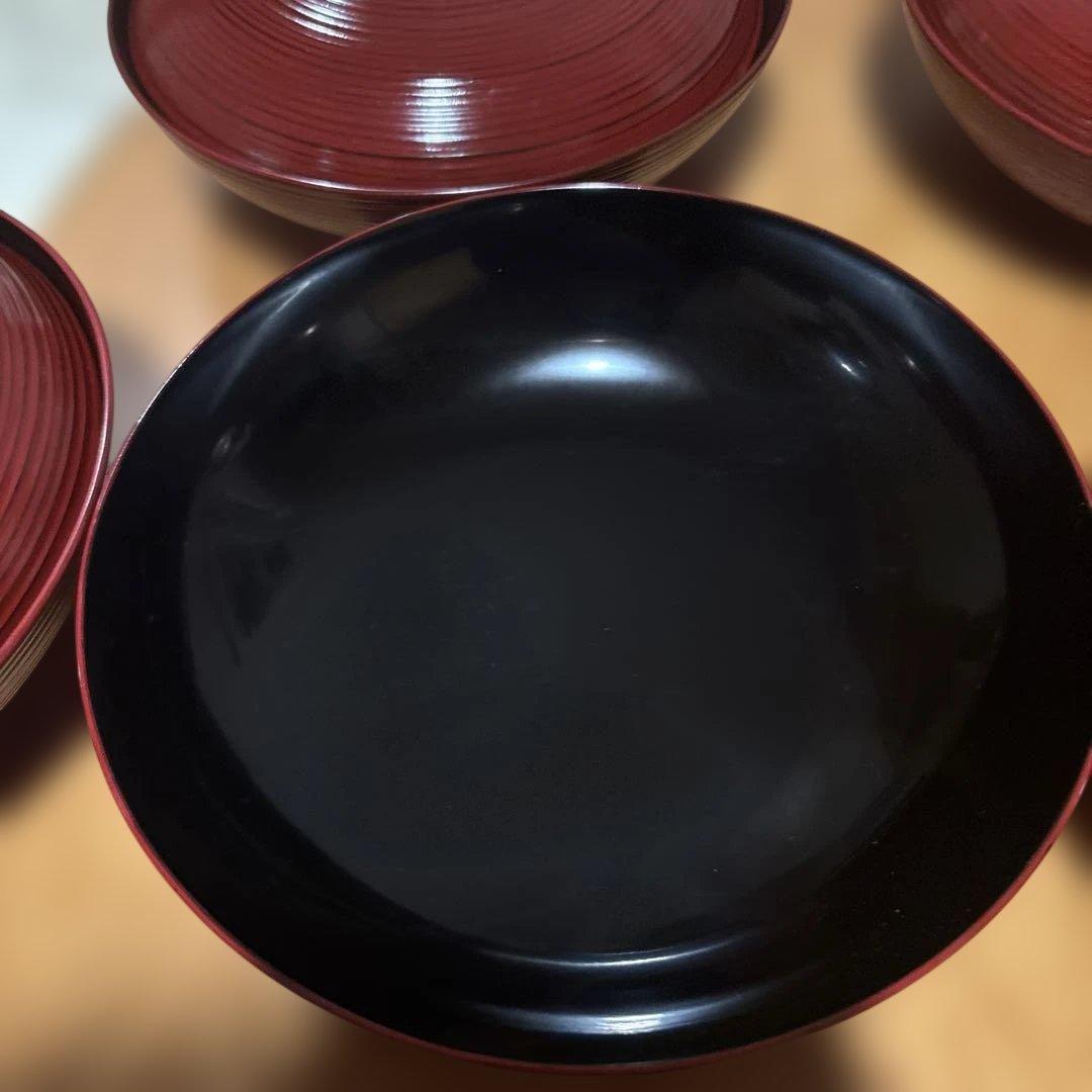 浄法寺塗 蓋付き椀 5客揃 本漆 水目桜 堅木取り 工房大島 共箱