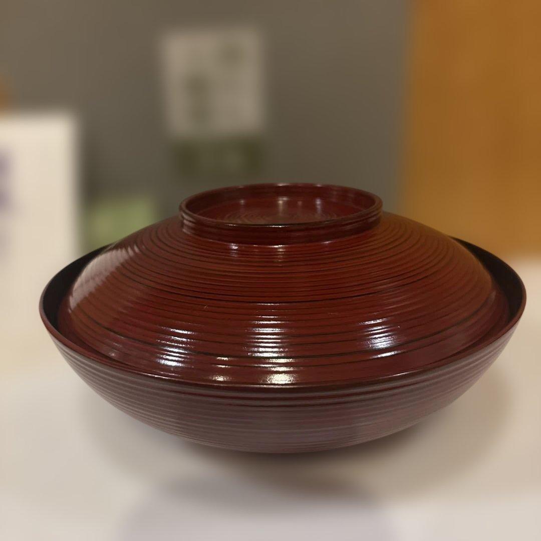 浄法寺塗 蓋付き椀 5客揃 本漆 水目桜 堅木取り 工房大島 共箱