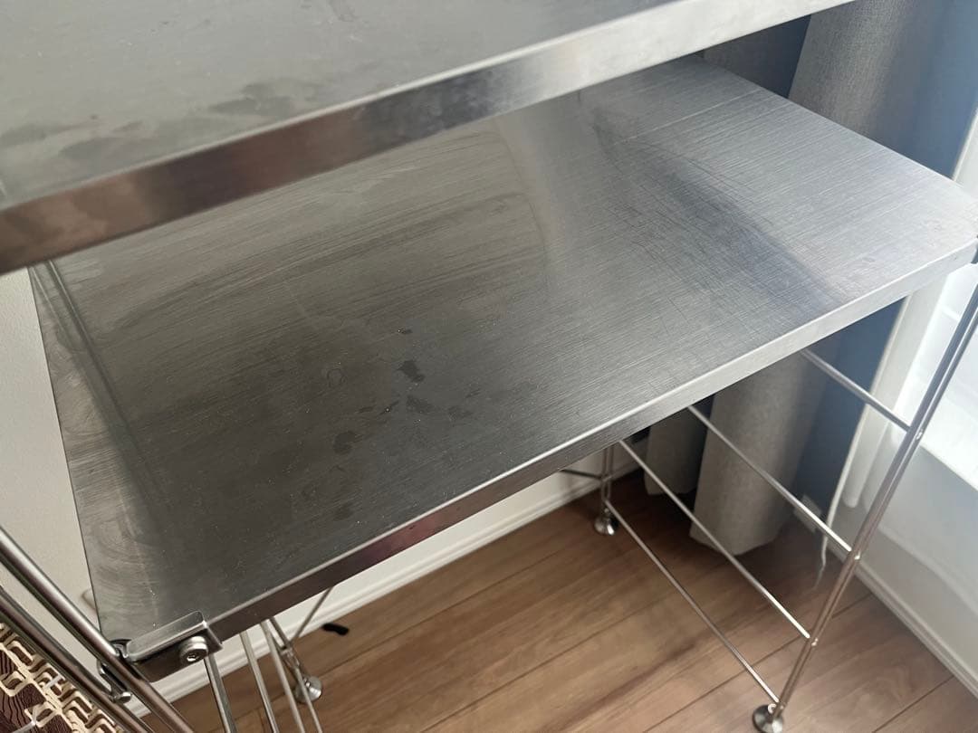 無印良品　ステンレスユニットシェルフ　5段 175.5cm オープンシェルフ