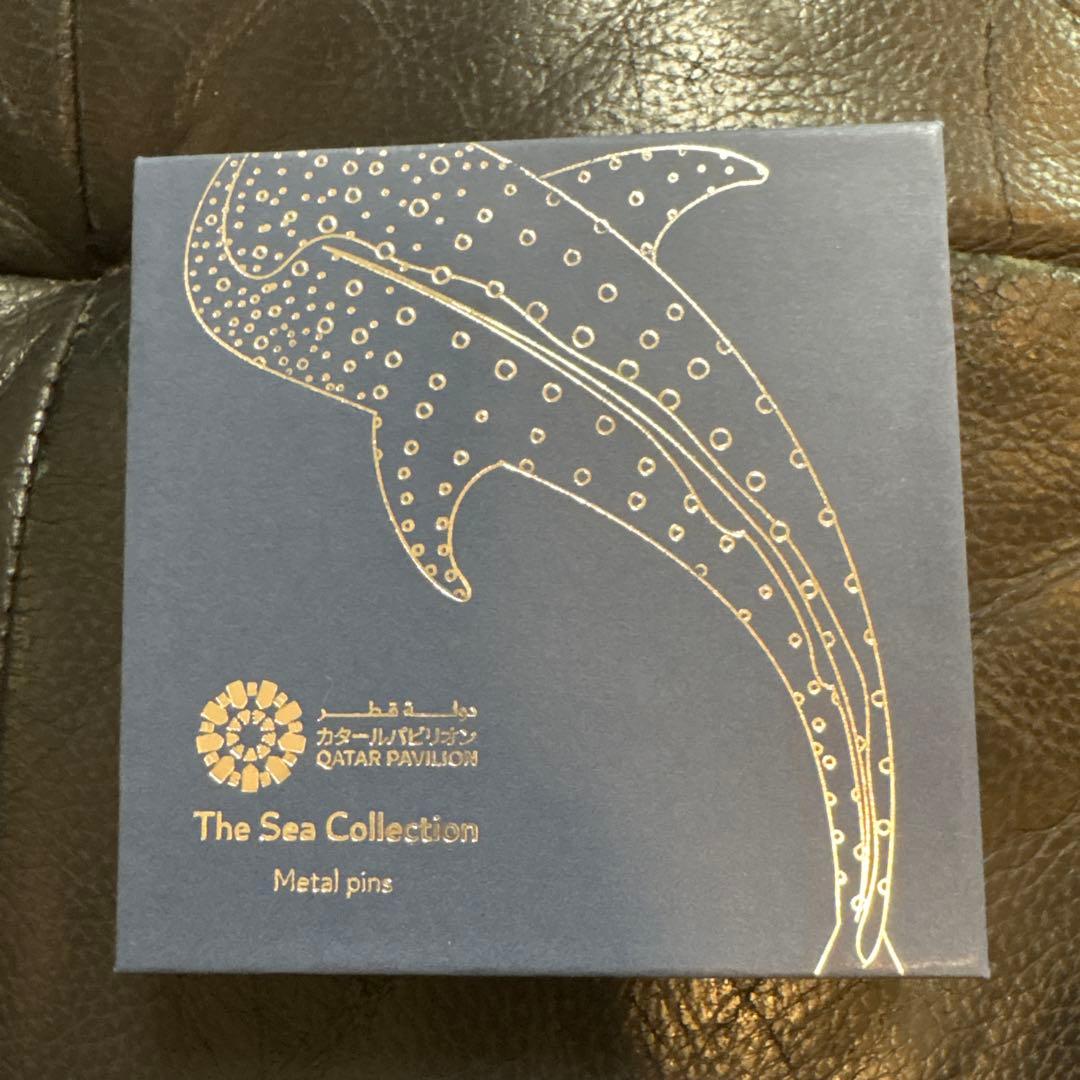 新品 万博カタール 海の生物デザイン ピンバッジ4個セット