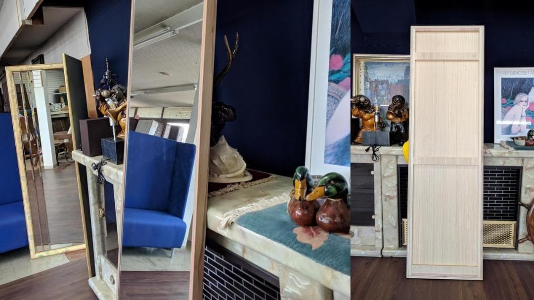 K34 新品未使用品 高さ２０２㎝ 全身ミラー 大型ミラー