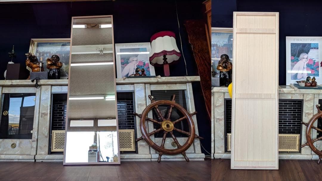 K34 新品未使用品 高さ２０２㎝ 全身ミラー 大型ミラー