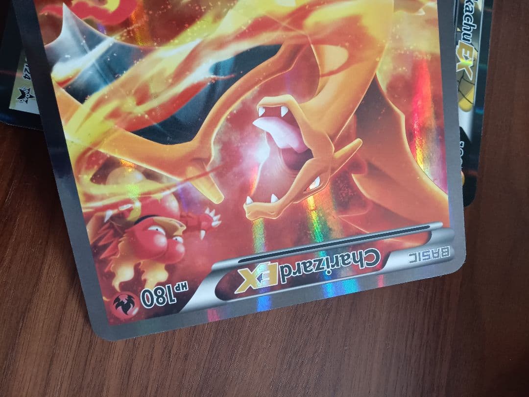 ジャンボカード ピカチュウex リザードンex 英語版各1枚 - メルカリ