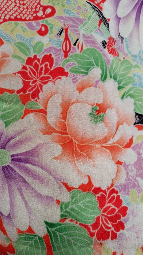 RK382アンティーク子供着物被布着丈53センチ裄丈12センチ綺麗美品