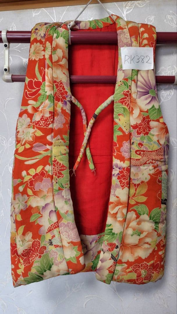 RK382アンティーク子供着物被布着丈53センチ裄丈12センチ綺麗美品