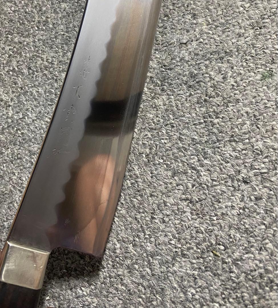 Cownee］玄海正國　本焼不動國作　牛刀　包丁　珍しい包丁　反り有り