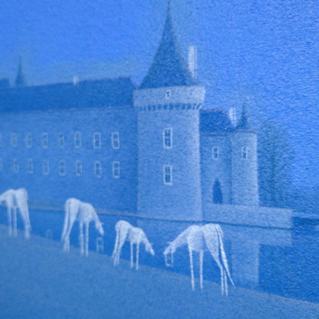 BobiokitasanA452 松浦敬文【水辺の城】F6 油絵 油彩 綺