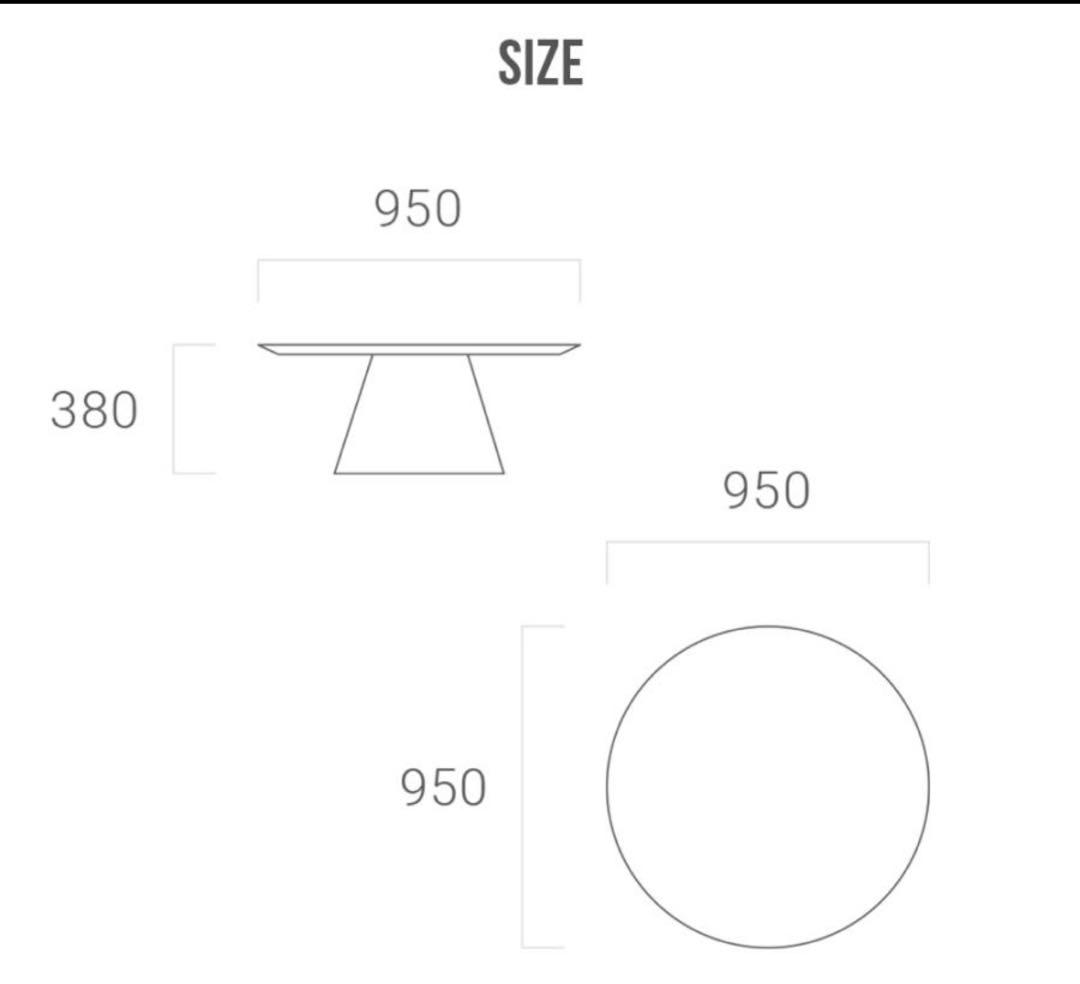 キ*ラ様 アルモニア　センターテーブル セラミック 円形 ブラックオーク リビン