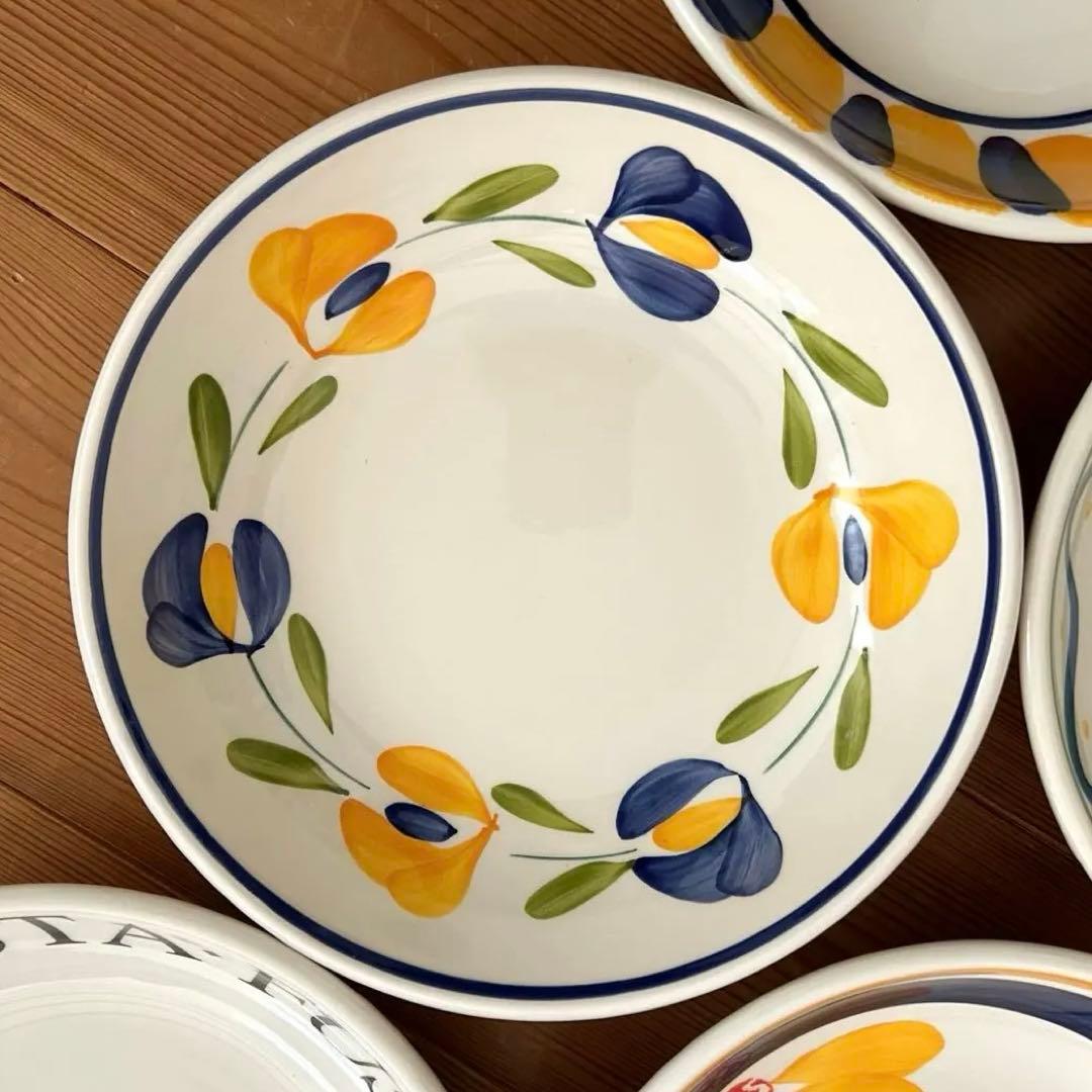 LA PRIMULA ラ・プリムラ イタリア製 パスタ皿5枚 アソートセット