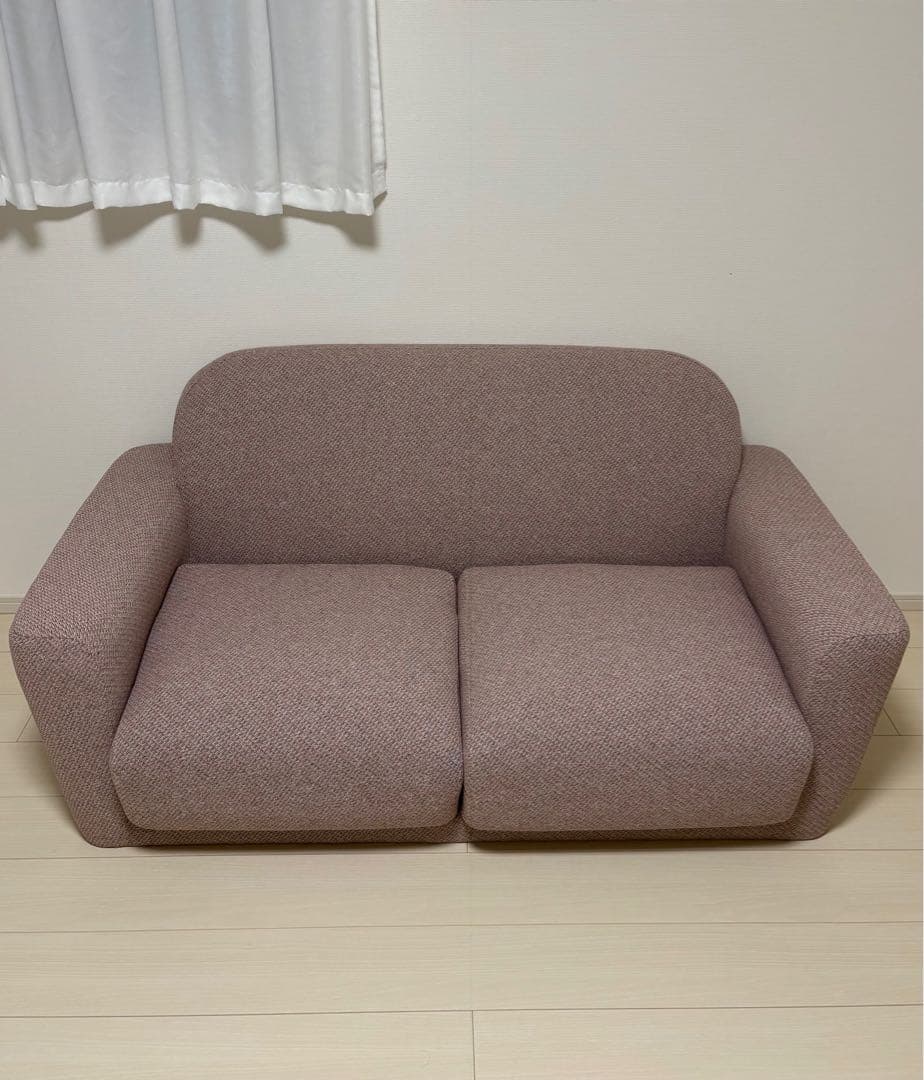 ヌボラ ソファ 2 2S ピンク系ファブリック2人掛けソファ