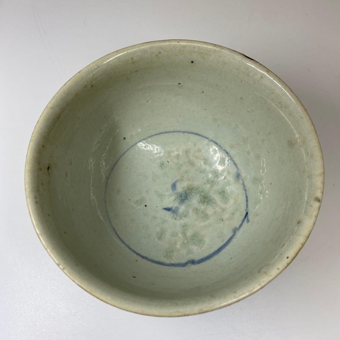 李朝　染付　草花文　鉢　合箱　トヒチル　東さ7-0428①