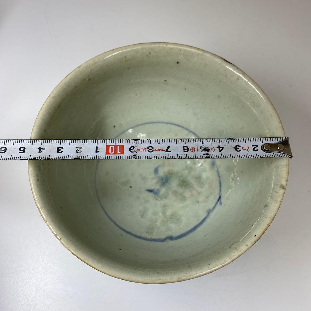 李朝　染付　草花文　鉢　合箱　トヒチル　東さ7-0428①