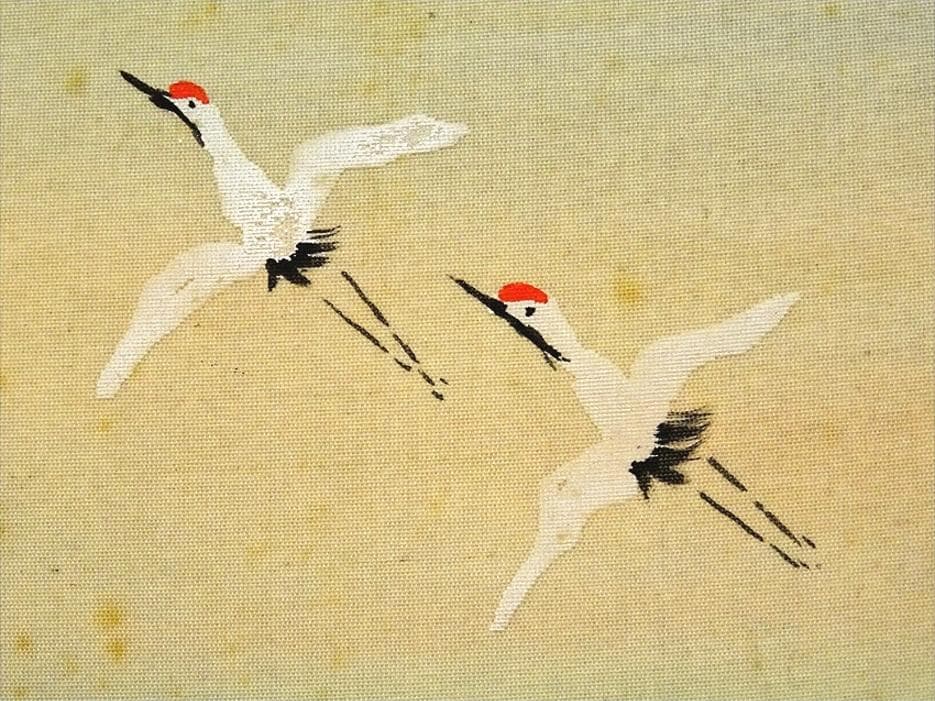 掛軸 横山春渓『蓬莱仙境図』蓬莱山水 絹本 共箱二重箱付 掛け軸