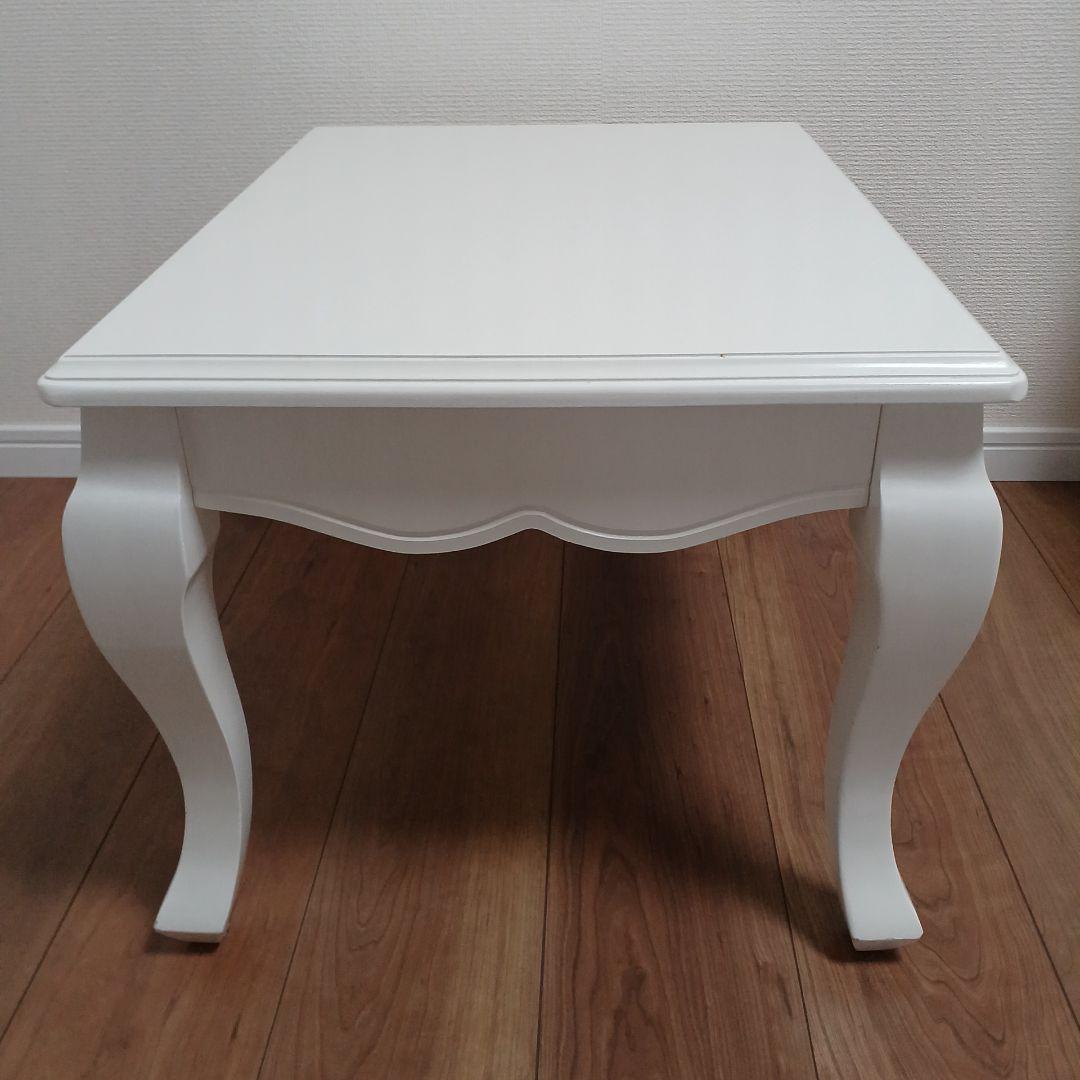 猫足テーブル　ホワイト
