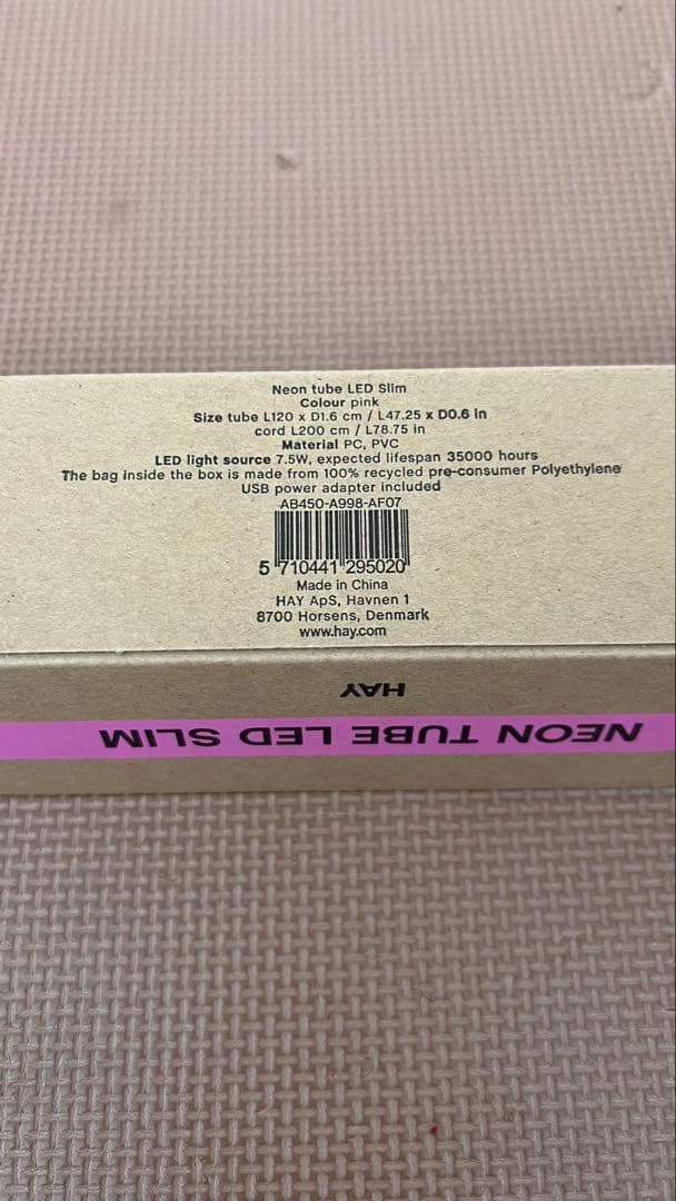 HAY NEON TUBE LED SLIM 120 ピンク ネオンチューブ