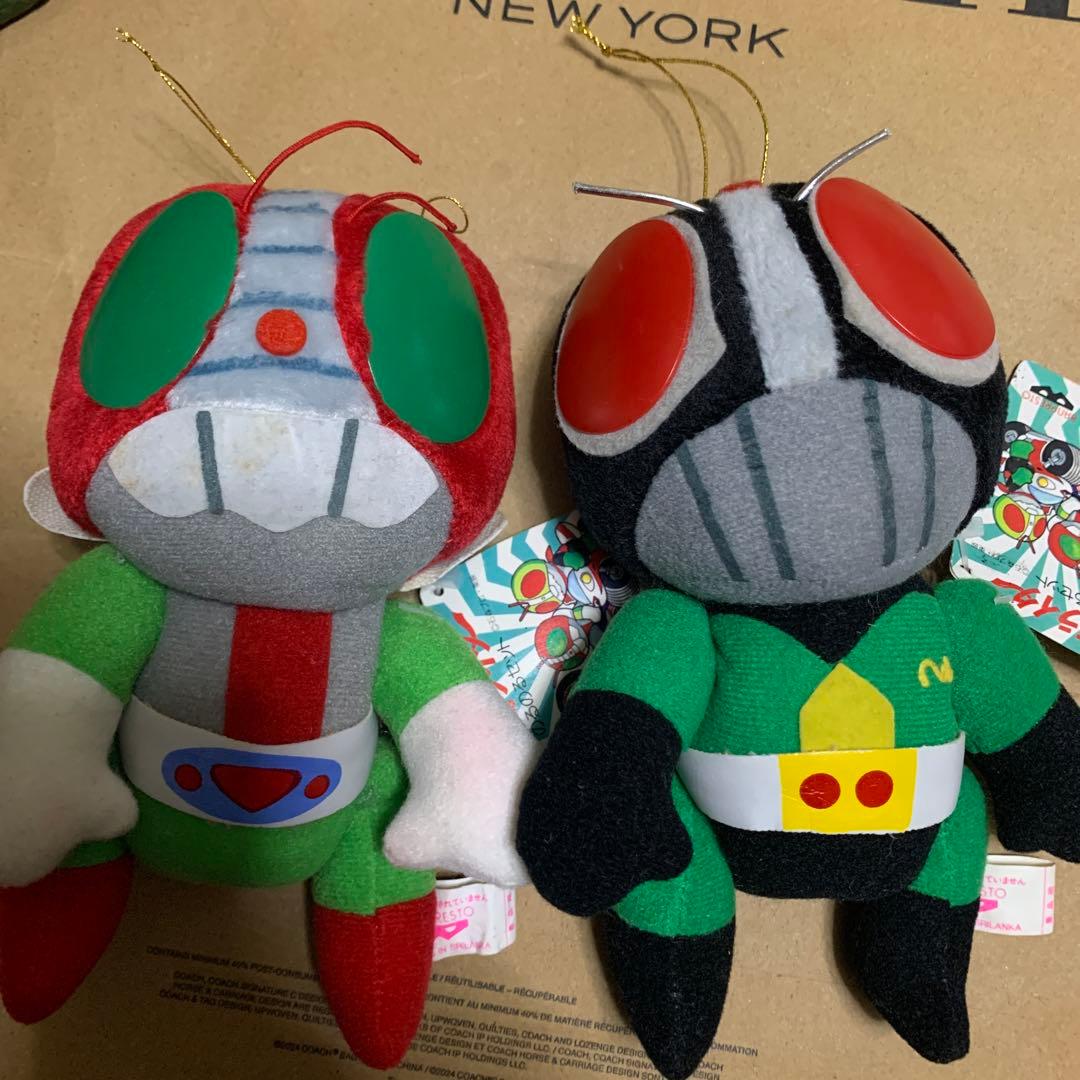 激レア‼︎仮面ライダー1号 仮面ライダーV3 ぬいぐるみ 昔 レトロ