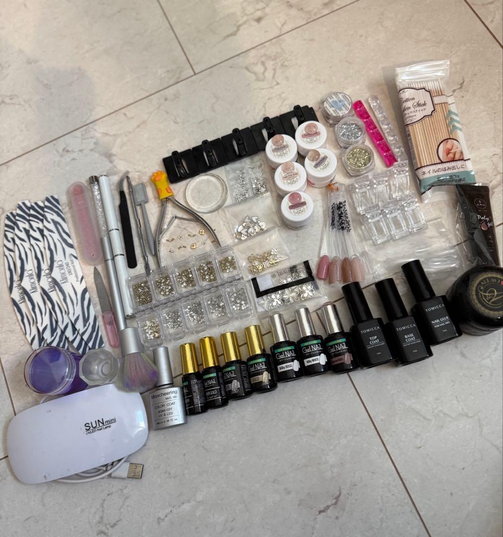【美品】ネイルアートセット UVライト付き