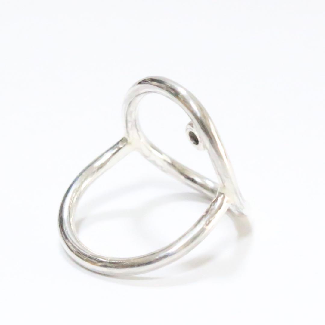 カラチェン✴︎楽しいアレキサンドライトの覆輪サークルオーバルシルバーリング約10号