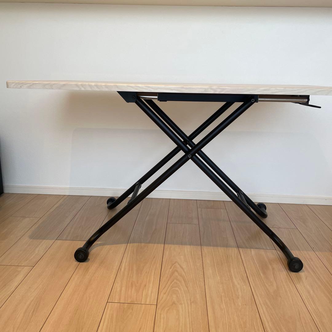 ［アントニオミノキ］ニトリ昇降式テーブル　ガス圧式　リビング