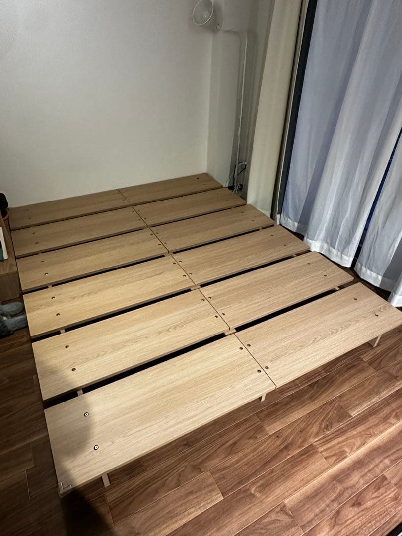 RASIK ダブルサイズ すのこベッドフレーム　※引き取り歓迎